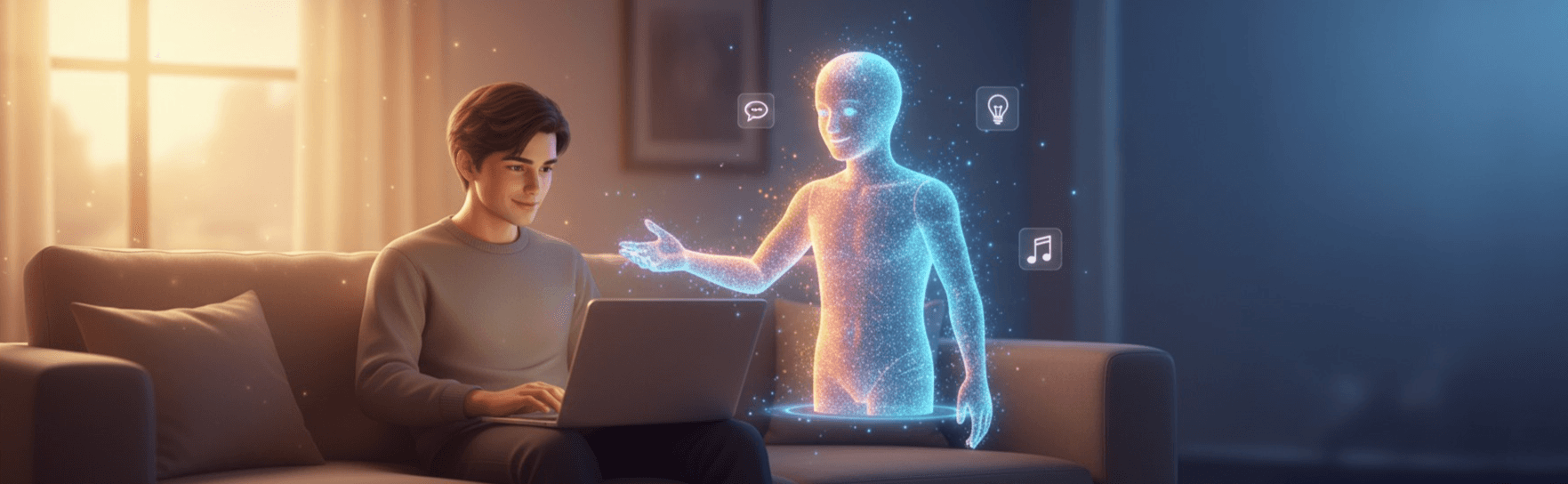 AI Isn't Science Fiction Anymore – It's Your New Digital Assistant – blog post illustration from AI Did This